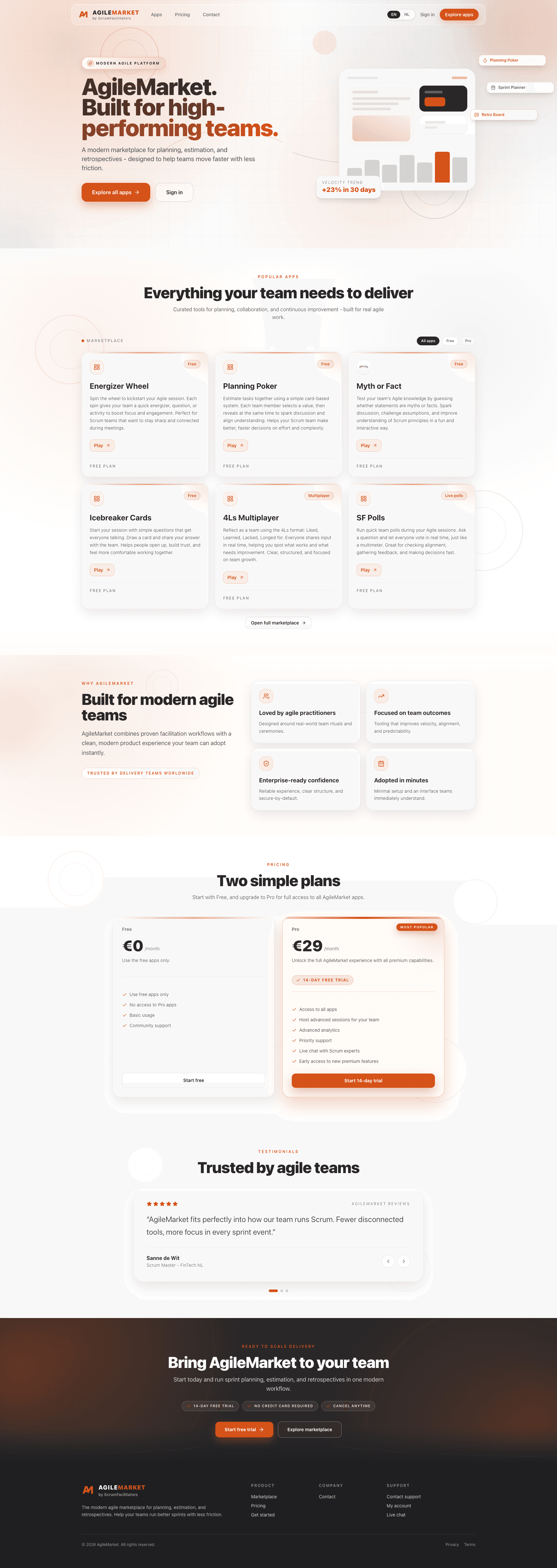 Agile Marketplace — overzicht apps voor agile teams